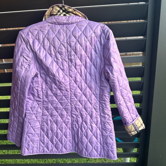 Burberry Quilted Lavender Jacket size S - Picture 4 of 11